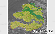 Satellite Map of Zeeland, desaturated