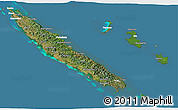 Satellite 3D Map of New Caledonia, lighten, land only