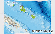 Physical 3D Map of Îles Loyauté, shaded relief outside