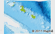 Physical 3D Map of Îles Loyauté, single color outside