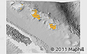 Political 3D Map of Îles Loyauté, desaturated