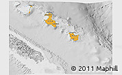 Political 3D Map of Îles Loyauté, lighten, desaturated
