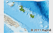 Satellite 3D Map of Îles Loyauté, shaded relief outside