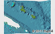 Satellite 3D Map of Îles Loyauté, single color outside