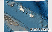 Shaded Relief 3D Map of Îles Loyauté, darken