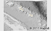 Shaded Relief 3D Map of Îles Loyauté, desaturated