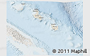 Shaded Relief 3D Map of Îles Loyauté, lighten