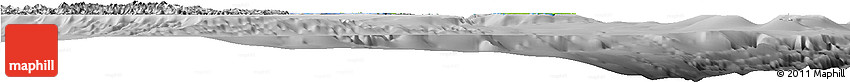 Physical Horizon Map of Îles Loyauté, desaturated