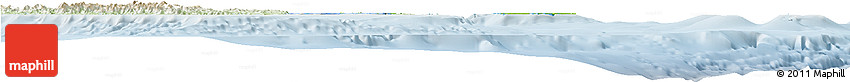 Physical Horizon Map of Îles Loyauté, lighten