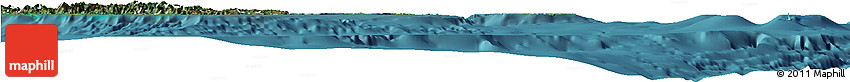 Physical Horizon Map of Îles Loyauté, satellite outside