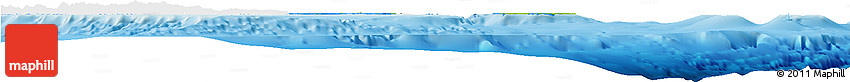 Physical Horizon Map of Îles Loyauté, single color outside