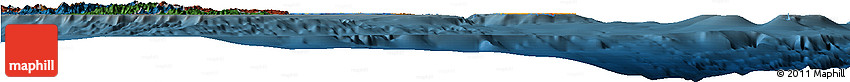 Political Horizon Map of Îles Loyauté, darken