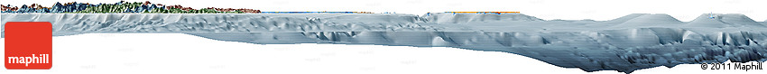 Political Horizon Map of Îles Loyauté, semi-desaturated