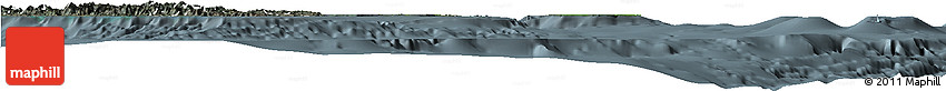 Satellite Horizon Map of Îles Loyauté, semi-desaturated