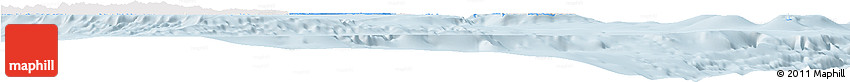 Silver Style Horizon Map of Îles Loyauté, single color outside