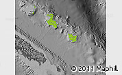 Physical Map of Îles Loyauté, darken, desaturated