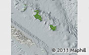 Satellite Map of Îles Loyauté, lighten, semi-desaturated