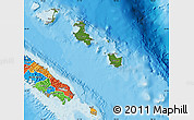 Satellite Map of Îles Loyauté, political outside