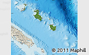 Satellite Map of Îles Loyauté, shaded relief outside