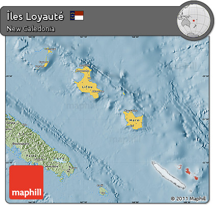 Savanna Style Map of Îles Loyauté