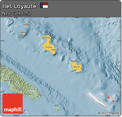 Savanna Style Map of Îles Loyauté