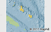 Savanna Style Map of Îles Loyauté, single color outside