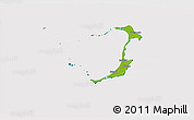Physical 3D Map of Ouvéa, cropped outside
