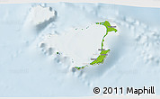 Physical 3D Map of Ouvéa, lighten