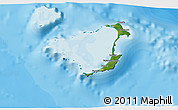 Satellite 3D Map of Ouvéa, political outside