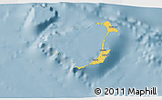 Savanna Style 3D Map of Ouvéa, single color outside