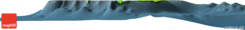 Physical Horizon Map of Ouvéa, darken