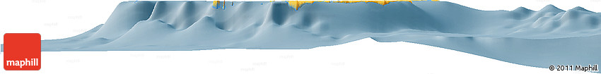 Savanna Style Horizon Map of Ouvéa, single color outside