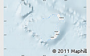 Gray Map of Ouvéa, single color outside