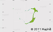 Physical Map of Ouvéa, cropped outside