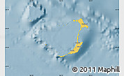 Savanna Style Map of Ouvéa, single color outside