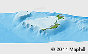 Satellite Panoramic Map of Ouvéa, political outside
