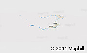 Shaded Relief Panoramic Map of Ouvéa, cropped outside