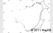 Blank Simple Map of Ouvéa, cropped outside, no labels