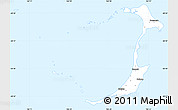 Classic Style Simple Map of Ouvéa, single color outside