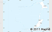 Gray Simple Map of Ouvéa, single color outside