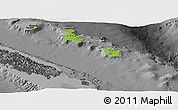 Physical Panoramic Map of Îles Loyauté, darken, desaturated