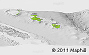 Physical Panoramic Map of Îles Loyauté, lighten, desaturated