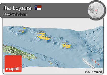 Savanna Style Panoramic Map of Îles Loyauté