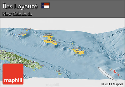 Savanna Style Panoramic Map of Îles Loyauté