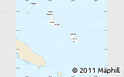 Classic Style Simple Map of Îles Loyauté, single color outside