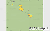 Savanna Style Simple Map of Îles Loyauté, cropped outside