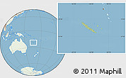 Savanna Style Location Map of New Caledonia, lighten, land only