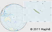 Savanna Style Location Map of New Caledonia, lighten