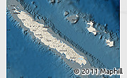 Shaded Relief Map of New Caledonia, darken