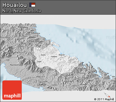 Gray 3D Map of Houaïlou